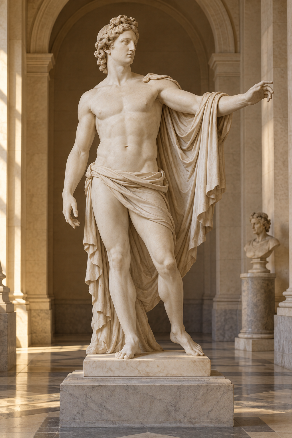 Symbolbild: klassische Apollo-Statue mit Drapierung